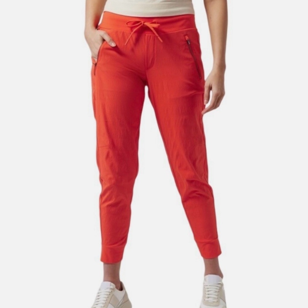 Trekkie Mid Rise Legacy Jogger, Flame Orange, Size 4